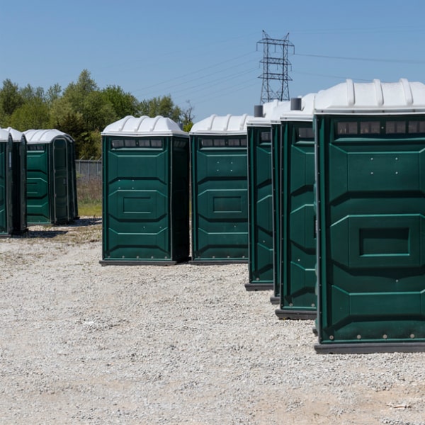 how many people can a standard event portable restroom accommodate